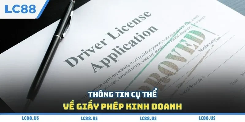 Thông tin cụ thể về giấy phép kinh doanh